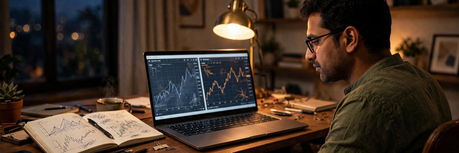 RSI of IDBI Bank: Current Value and How to Read It Studying the RSI of IDBI Bank on a laptop at home