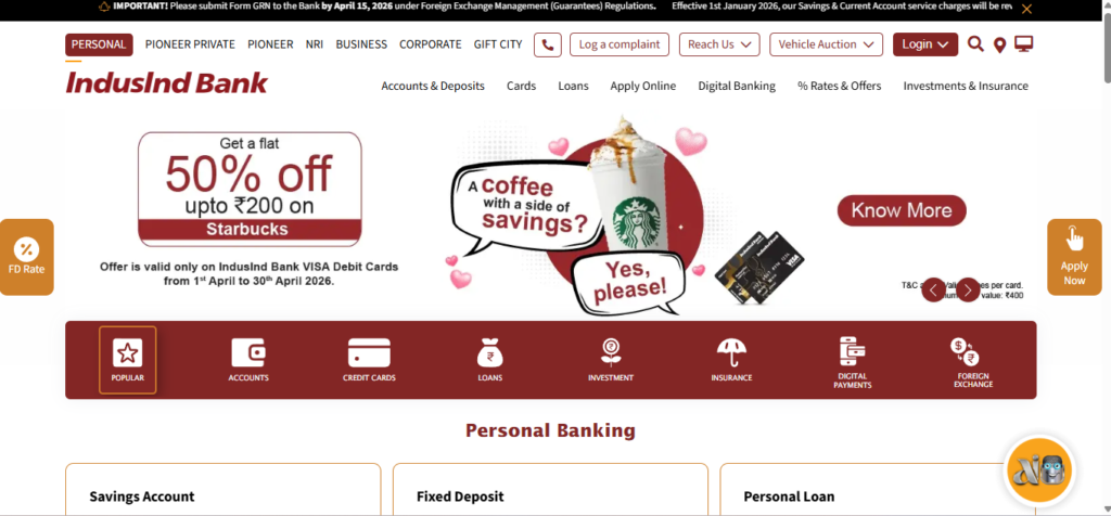 IndusInd Bank Loan Status
