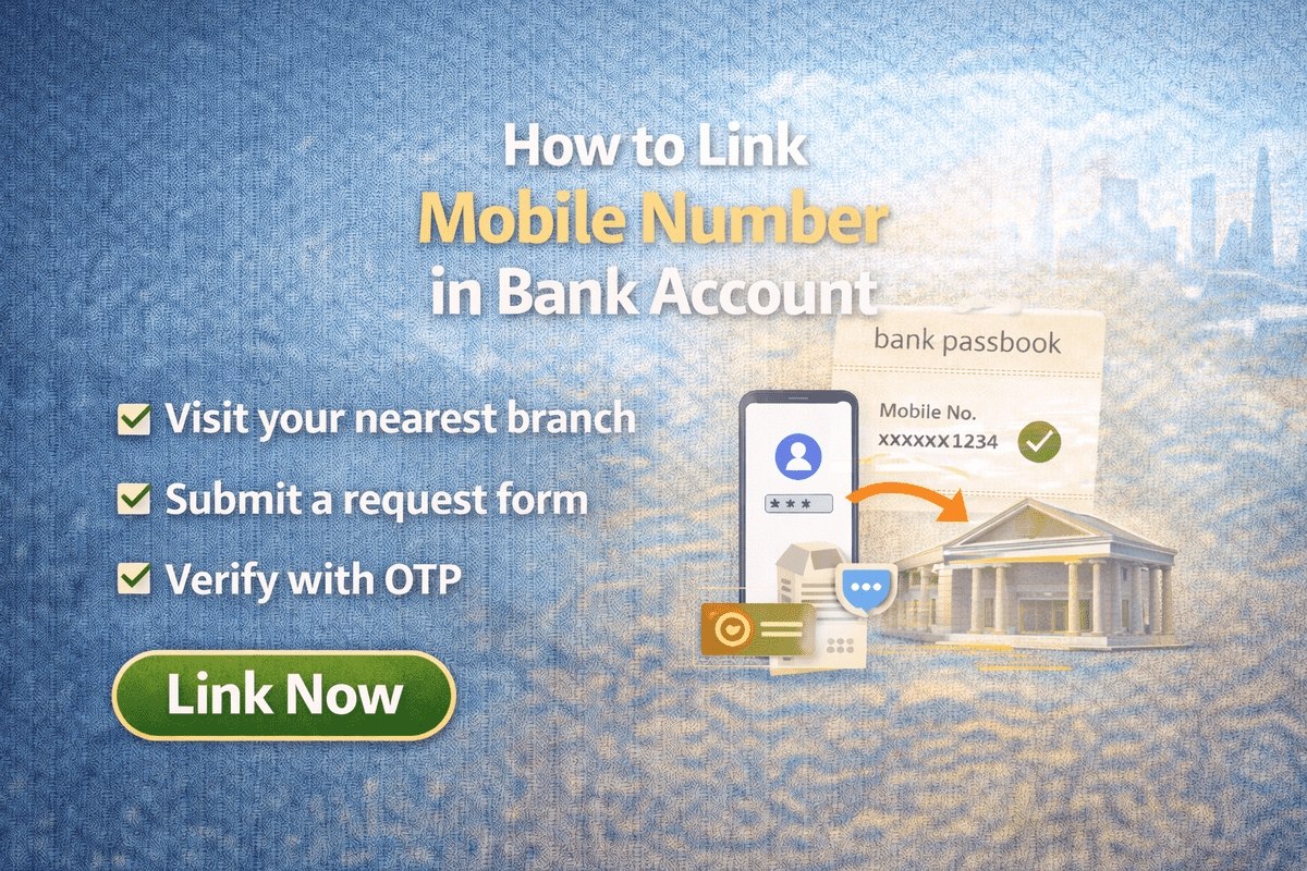 How to Link Mobile Number in Bank Account: Online / Offline and and many more Link Mobile Number in Bank Account