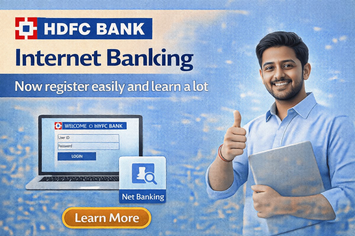 HDFC Internet Banking: Now register easily and learn a lot HDFC Internet Banking