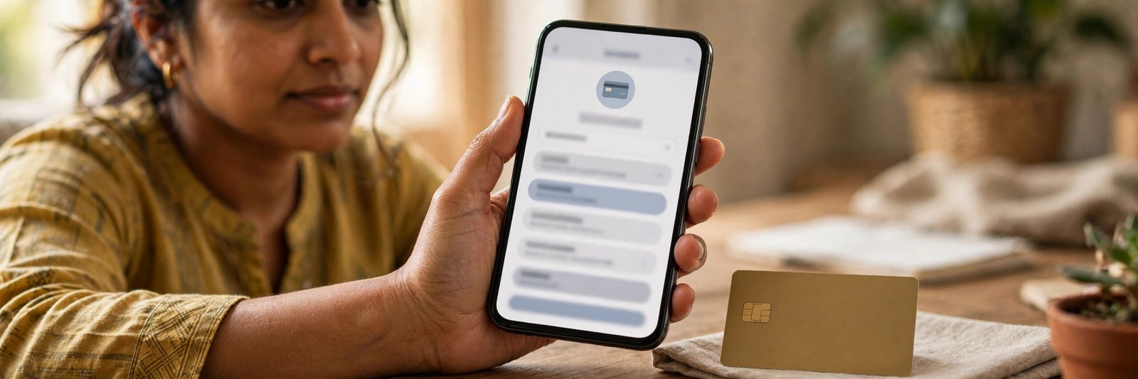 Bandhan Bank credit card statement open on a smartphone