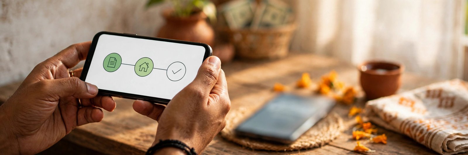 HDFC Personal Loan Status: Track Your Application Online HDFC personal loan status tracker open on a smartphone