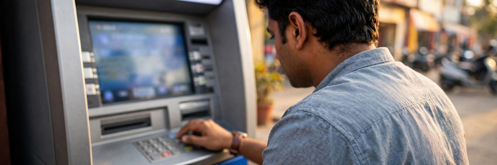 Updating a mobile number at a Union Bank ATM